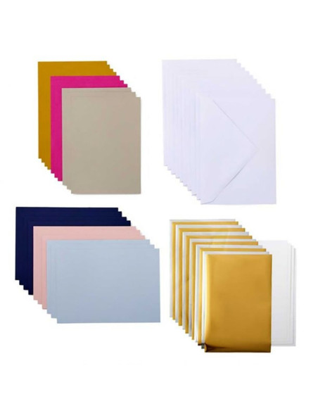 Conjunto de 10 cartões com envelopes R30 especial Foil Cricut