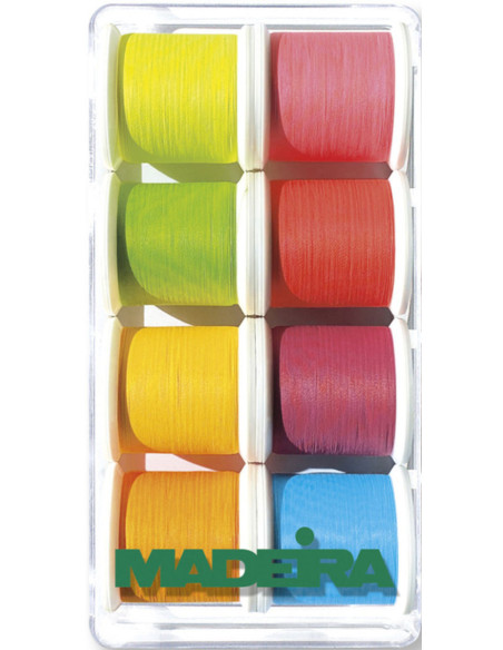 Mini caixa de fios de bordar Frosted Matt Madeira