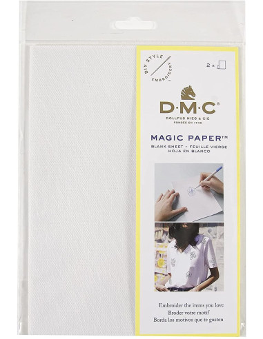 Pacote de 2 folhas em branco A5 Magic Paper DMC