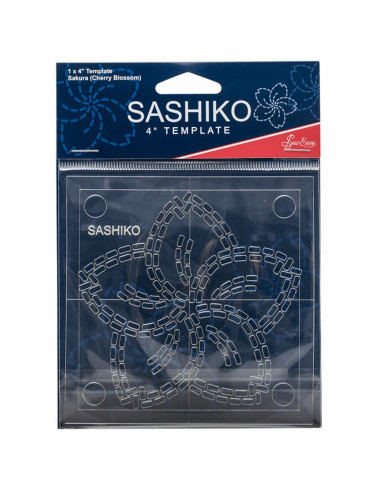 Molde para sashiko - Flor de cerejeira