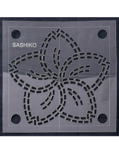 Molde para sashiko - Flor de cerejeira 2