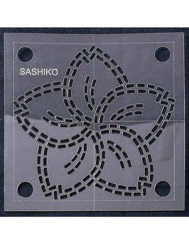 Molde para sashiko - Flor de cerejeira
