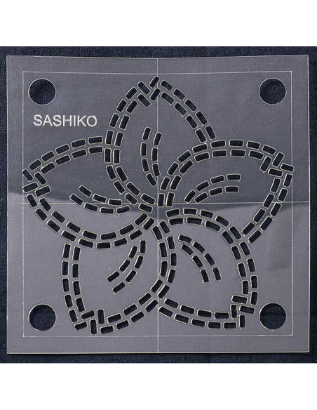 Molde para sashiko - Flor de cerejeira