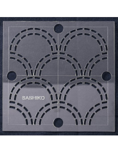 Molde para sashiko - Ondas 2
