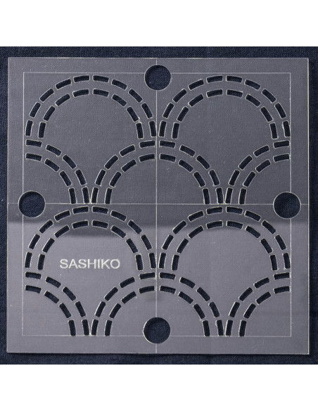 Molde para sashiko - Ondas