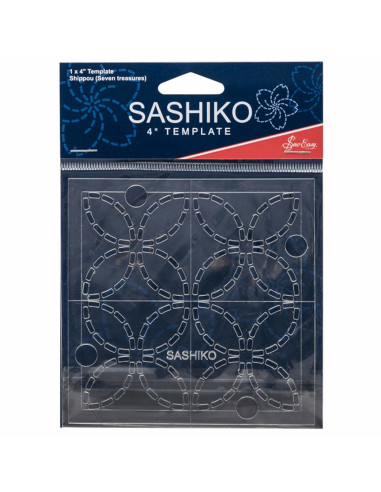 Molde para sashiko - Sete tesouros