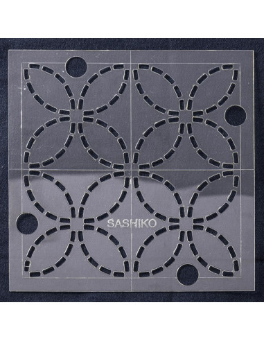 Molde para sashiko - Sete tesouros