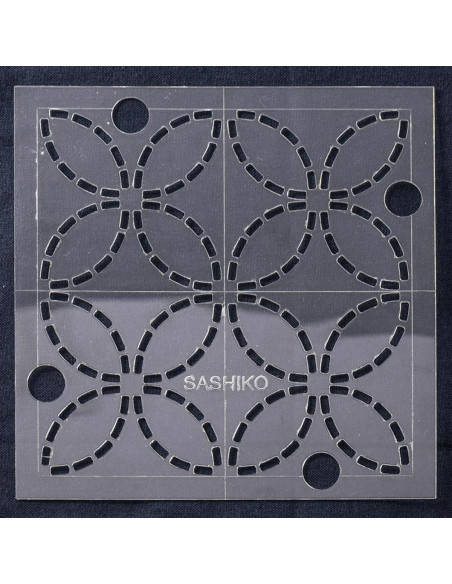 Molde para sashiko - Sete tesouros