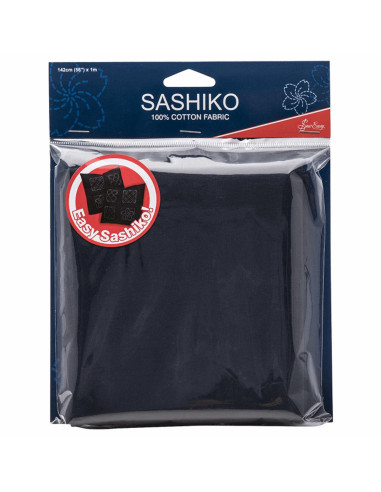 Tecido sashiko - Azul-marinho escuro