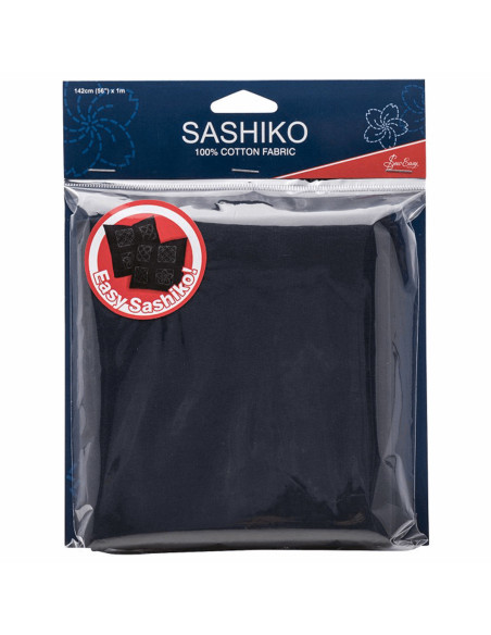 Tecido sashiko - Azul-marinho escuro