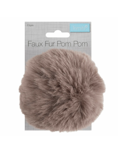 Pompom imitação de pele 11 cm - Visão