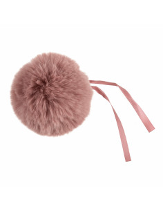 Pompom imitação de pele 11 cm - Rosa velho
