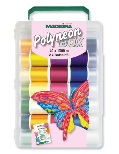 Mala de fios para bordar Deluxe Polyneon Madeira