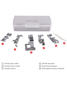 Kit de solas para overloque Necchi NL-11C e Creator C12 2