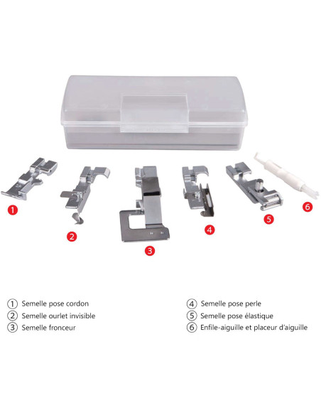 Kit de solas para overloque Necchi NL-11C e Creator C12