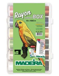 Caixa de fios de bordar SmartBox Rayon Madeira