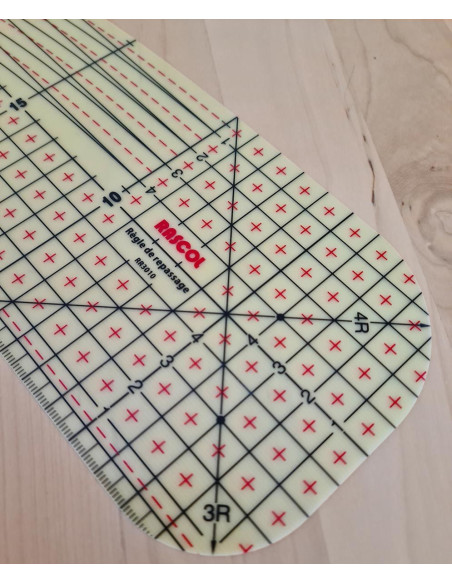 Regra de passar a quente para bainhas 30 x 10 cm