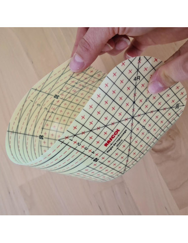 Regra de passar a quente para bainhas 30 x 10 cm