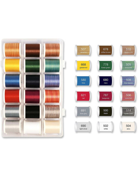 Mala de fios para quilting SmartBox Cotona Madeira