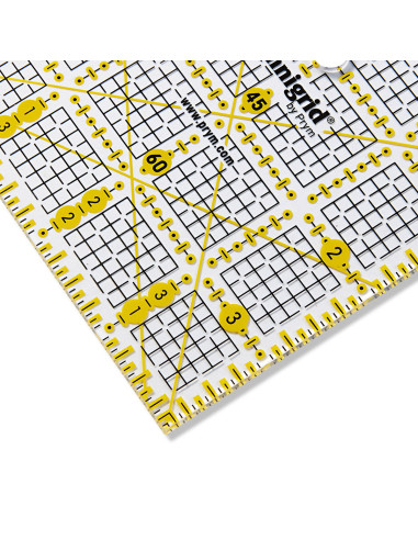 Régua patchwork Omnigrid 4 x 4 polegadas