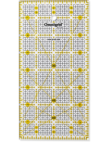 Régua patchwork Omnigrid 4 x 8 polegadas