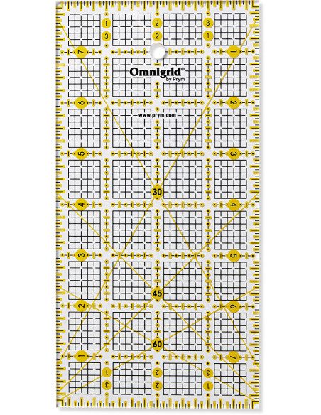Régua patchwork Omnigrid 4 x 8 polegadas