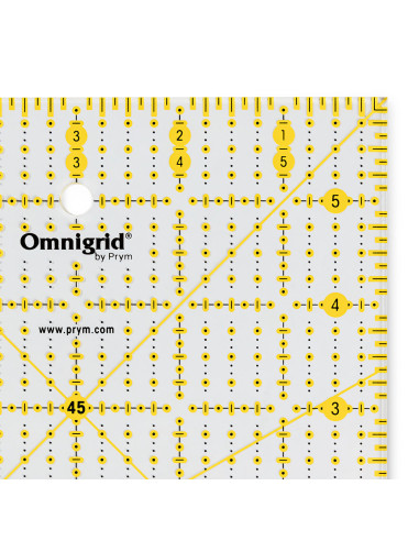Régua patchwork Omnigrid 6 x 6 polegadas