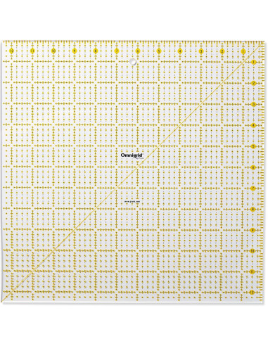Régua patchwork Omnigrid 12,5 x 12,5 polegadas
