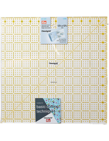 Régua patchwork Omnigrid 12,5 x 12,5 polegadas