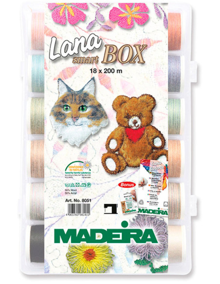 Caixa de fios para bordar SmartBox Lana Madeira