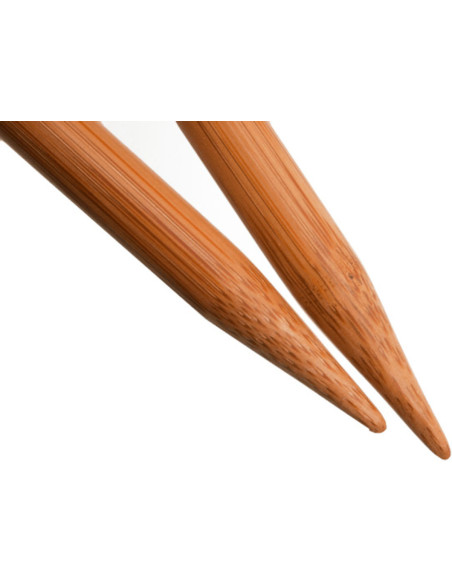 Agulhas circulares fixas de bambu ChiaoGoo