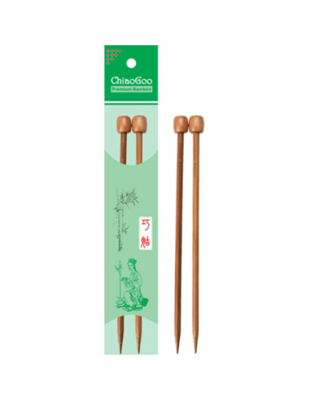Agulhas de tricô de bambu Chiaogoo