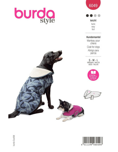Molde de casaco para cão - Burda 6049