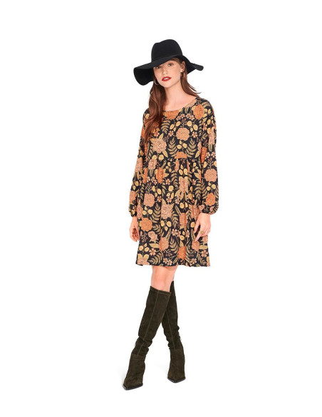 Molde de vestido - Burda 6055