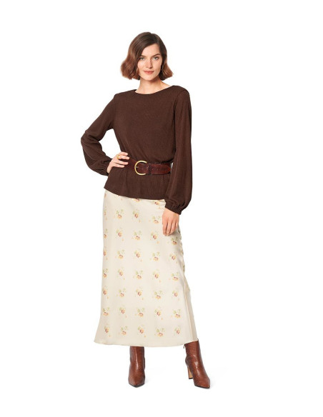 Molde de T-shirt e blusa - Burda 6059