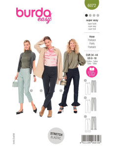 Molde de calça - Burda 6072