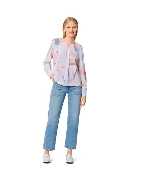Molde de vestido e blusa - Burda 6077