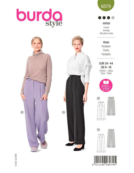 Molde de calça - Burda 6079
