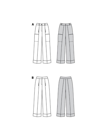 Molde de calça - Burda 6079