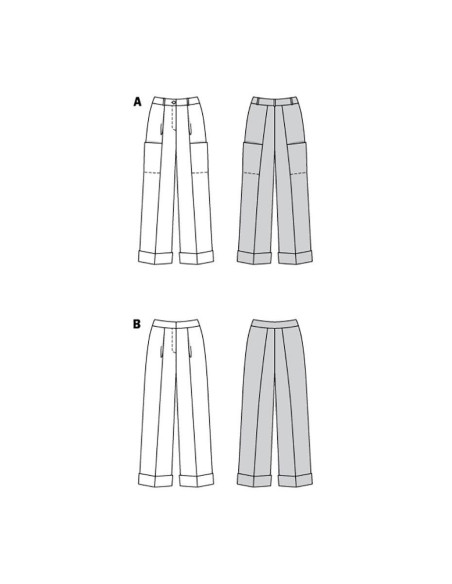 Molde de calça - Burda 6079