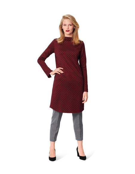 Molde de vestido e T-shirt - Burda 6080
