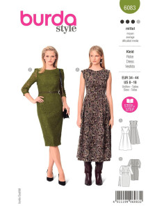 Molde de vestido - Burda 6083