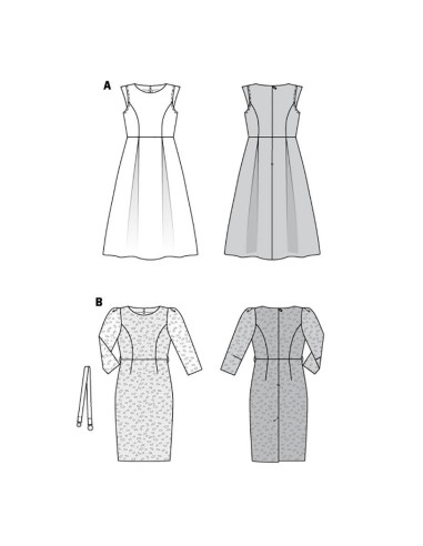 Molde de vestido - Burda 6083
