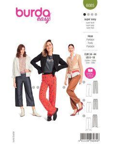 Molde de calça - Burda 6085