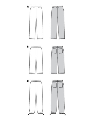 Molde de calça - Burda 6085