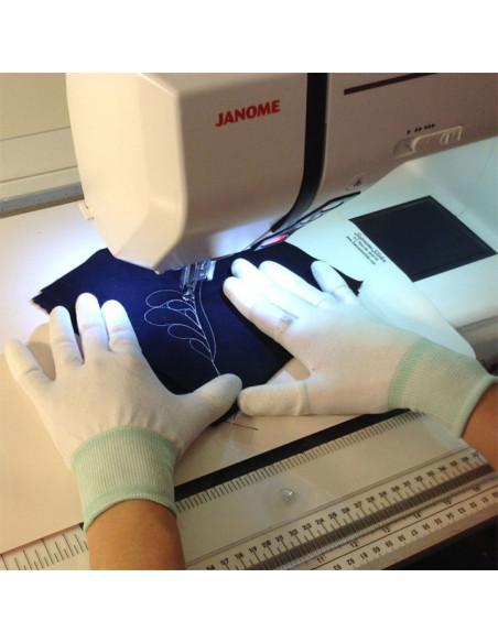 Luvas especiais para quilting à máquina