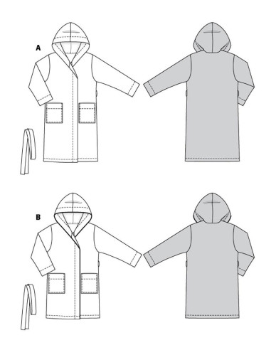 Padrão de robe - Burda 6094