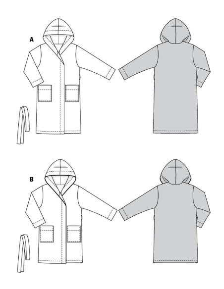 Padrão de robe - Burda 6094