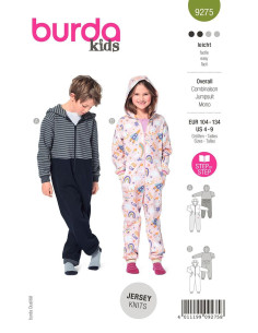 Molde de macacão - Burda 9275