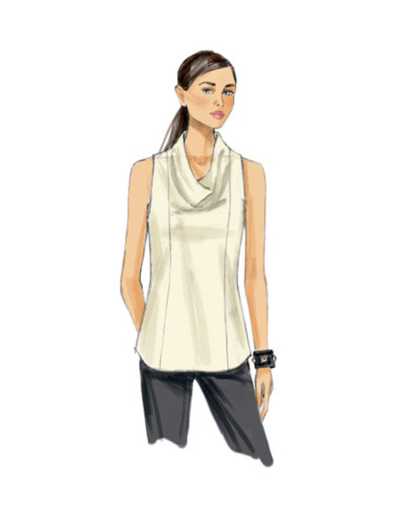 Padrão de blusa - Vogue 9006
